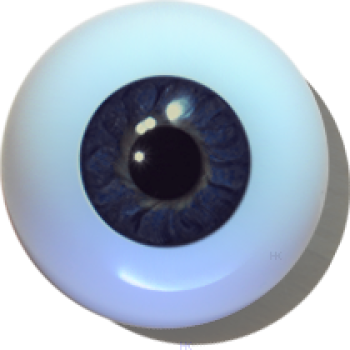 Designeraugen hohl schwarzblau