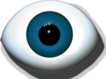 Puppenaugen gezwickt türkis