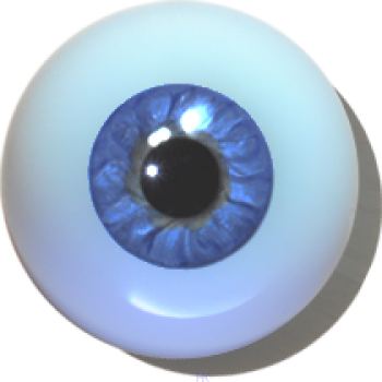 Designeraugen hohl blau