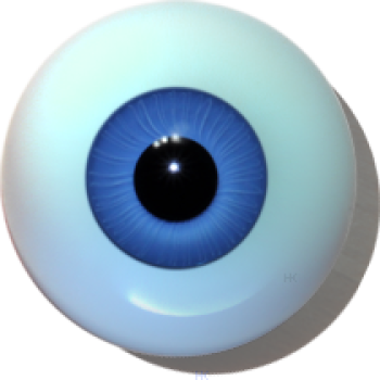 Puppenaugen hohl blau