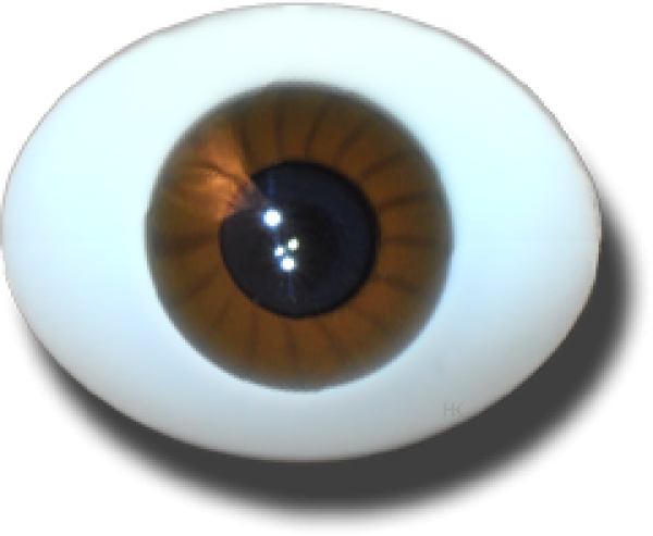 Doll-Eyes solid oval lightbrown