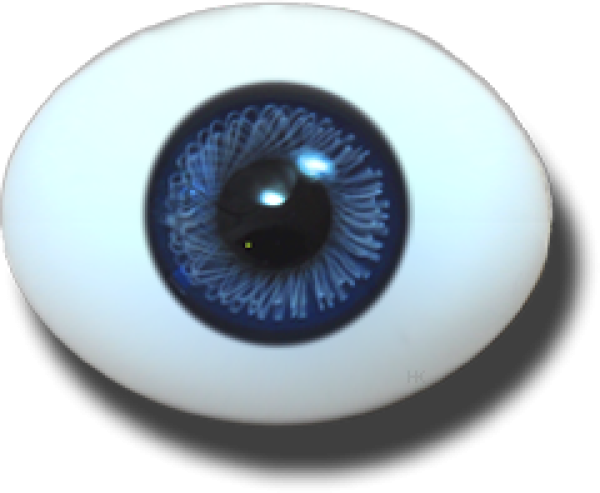 Doll-Eyes solid oval darkblue
