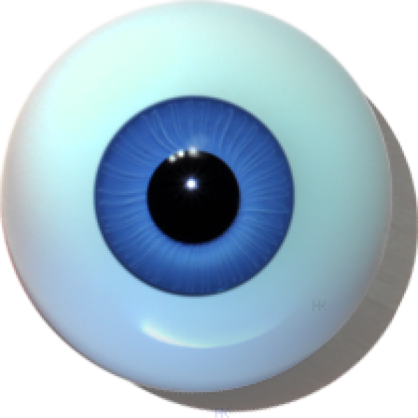 Puppenaugen hohl blau