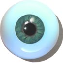 Designeraugen hohl graugrün