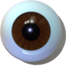 Googlyaugen hohl braun