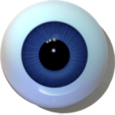 Googlyaugen hohl dunkelblau