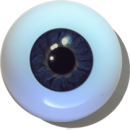 Designeraugen hohl schwarzblau
