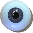 Designeraugen hohl grau