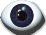 Designeraugen reborn gezwickt schwarzblau